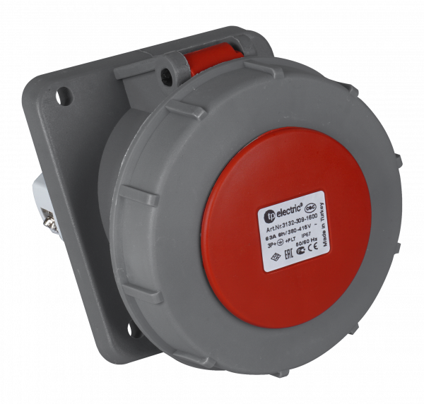 CEE Anbausteckdose 100x107mm 5x63A IP67